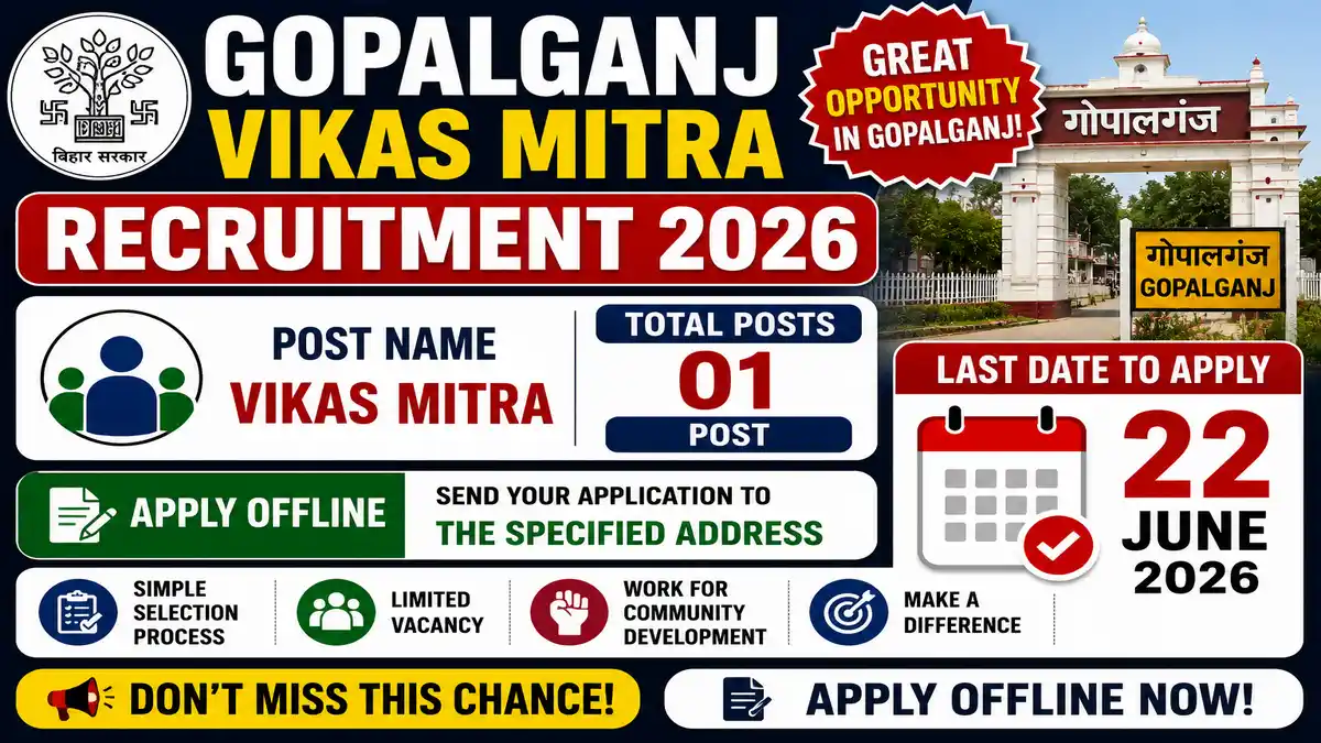 Gopalganj Vikas Mitra Recruitment 2026