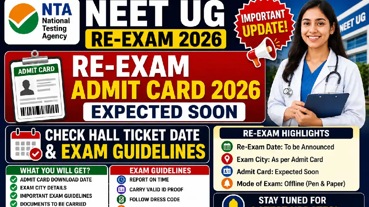 NTA NEET UG Re-Exam Admit Card 2026