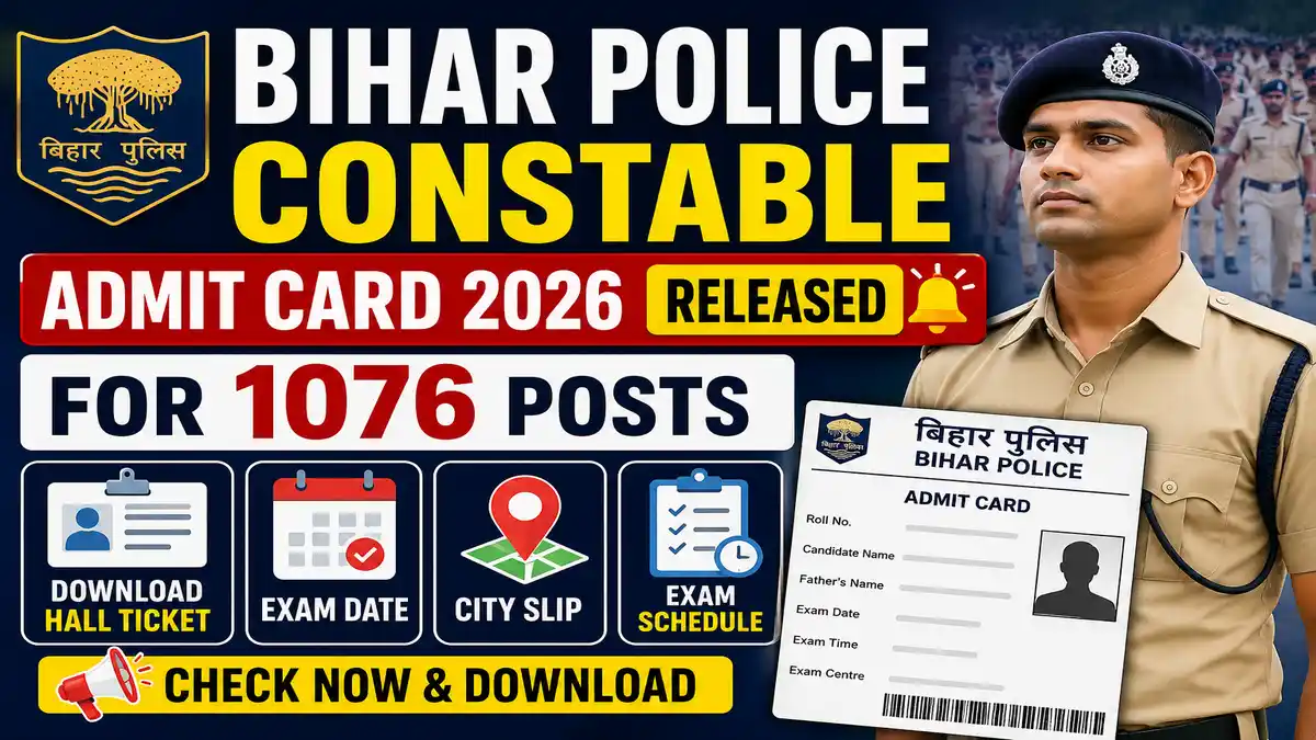 Bihar Police Constable Admit Card 2026