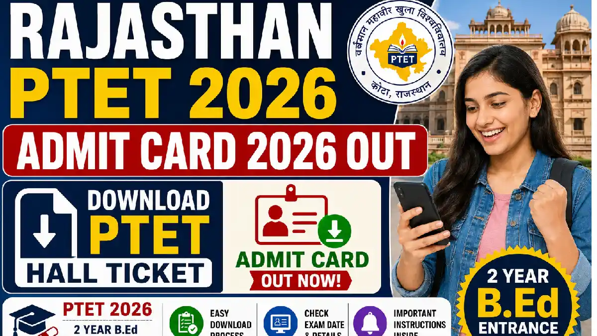 Rajasthan PTET Admit Card 2026