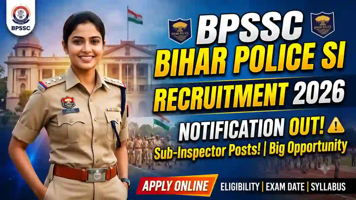 BPSSC Bihar Police SI Recruitment 2026