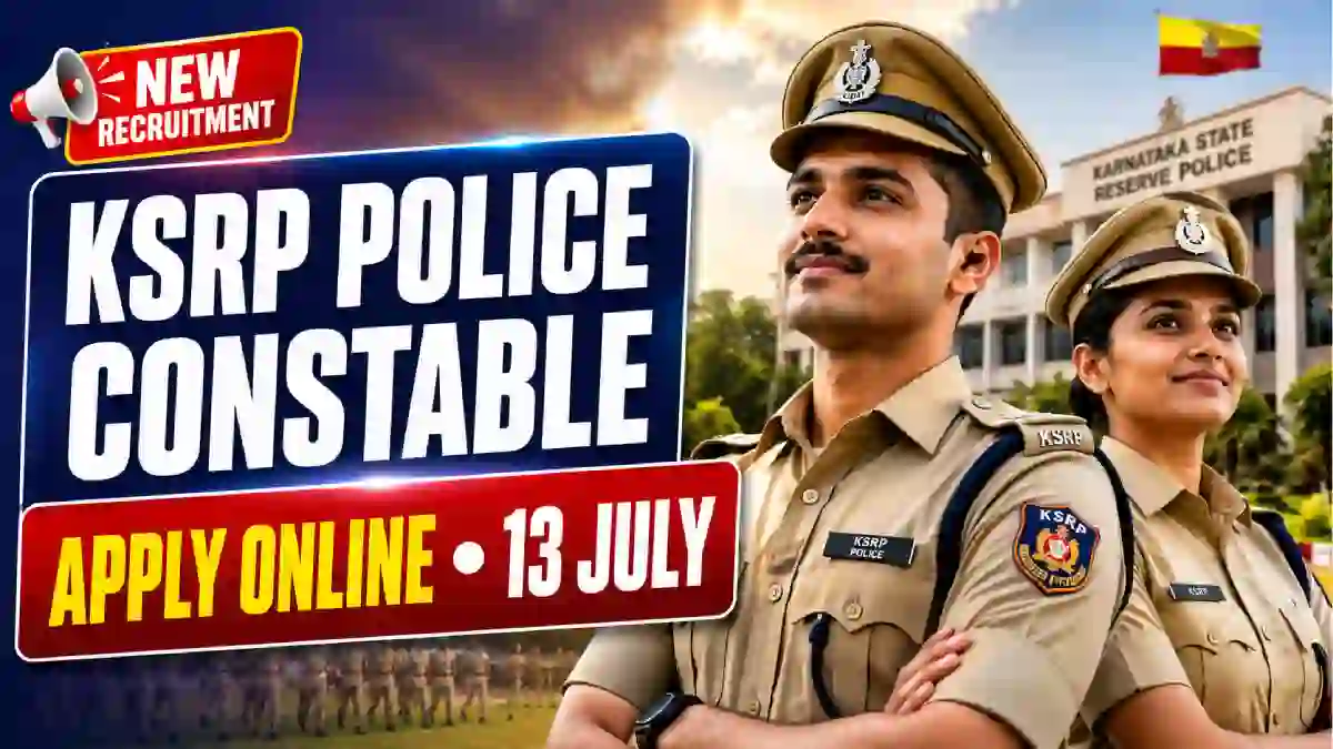 KSRP Police Constable Recruitment 2026