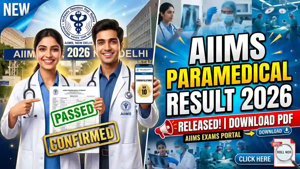 AIIMS Paramedical Result 2026 Released