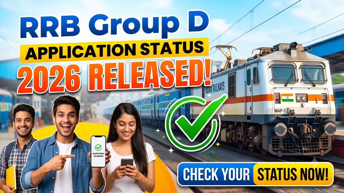RRB Group D Application Status 2026 Released