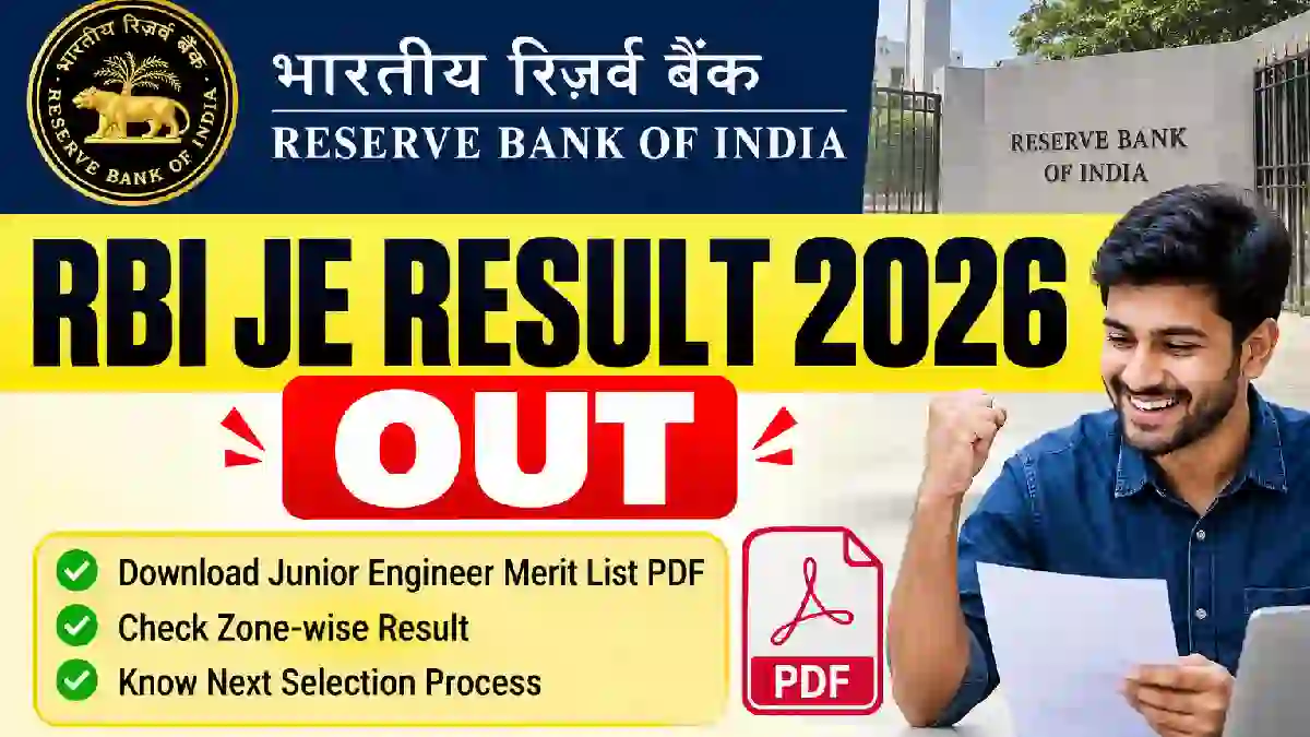 RBI JE Result 2026
