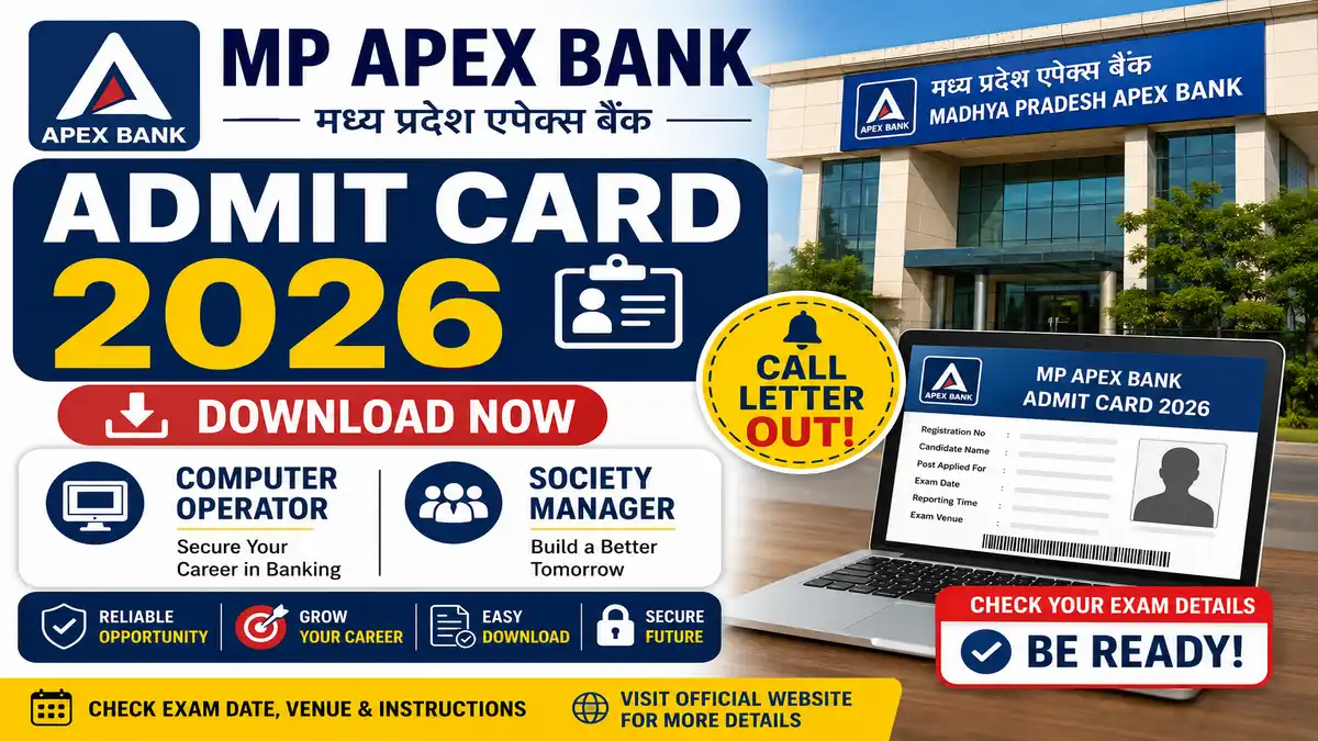 MP Apex Bank Admit Card 2026