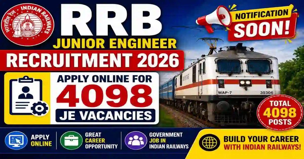 RRB Junior Engineer Recruitment 2026